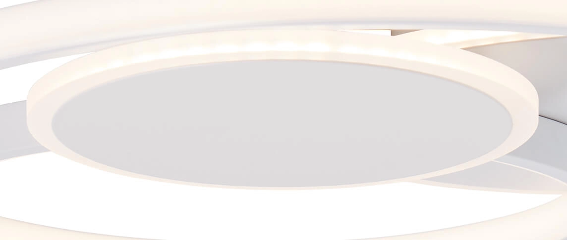 Deckenleuchte Runda 50cm 3-Ring weiß Brilliant 4004353390470