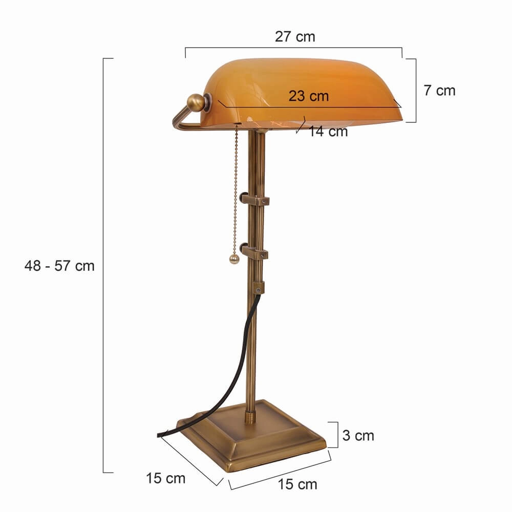 Bankierlampe Ancilla bronze Steinhauer 8712746104417