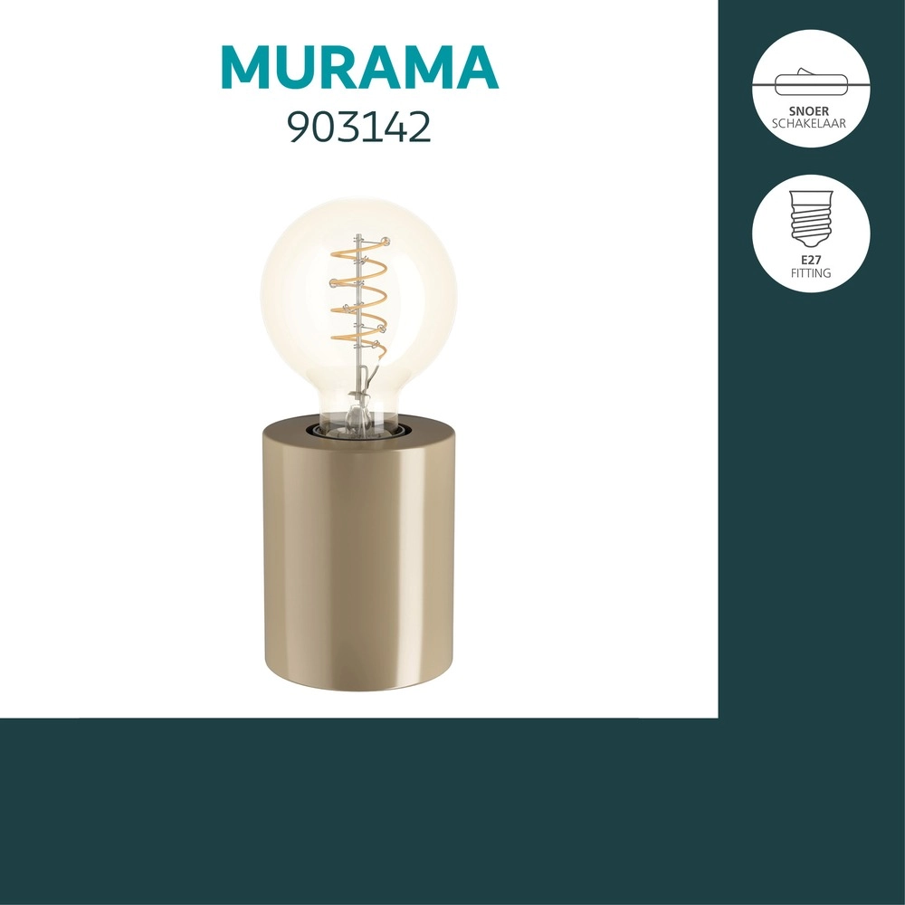 Tischlampe Murama Sandbraun