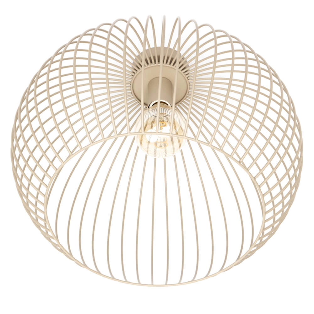 Deckenleuchte aus Draht Wire Ø 50cm sandfarben