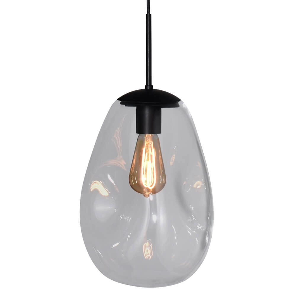Hängelampe aus Glas Lava 3x Klarglas Ø 22,5cm Masterlight 8718121286013