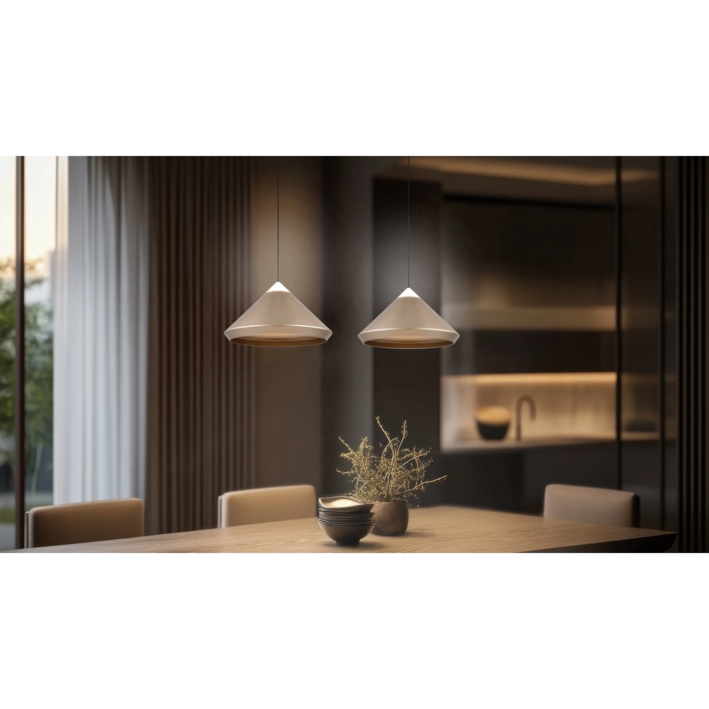 Moderne Pendelleuchte Laguna Ø 30cm kaffeebraun Trio 4017807677522