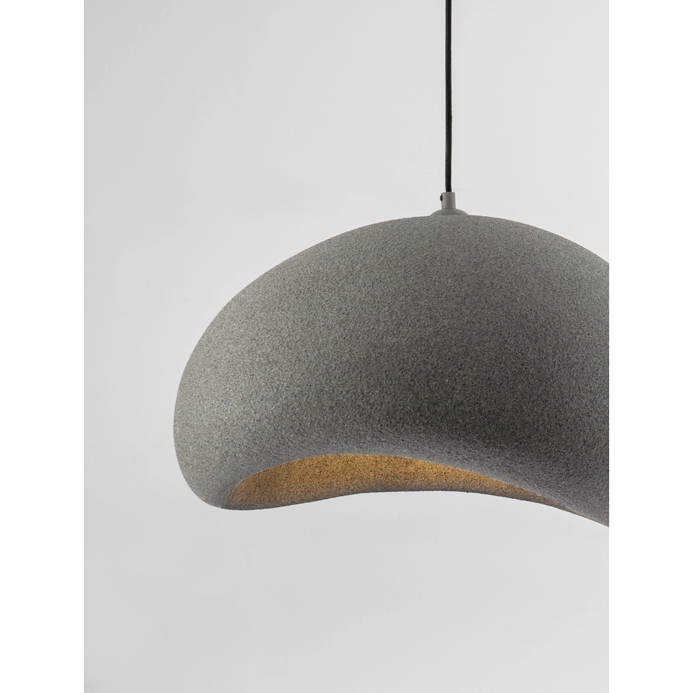 Natürliche Pendelleuchte Aere grau 50cm Lyora 5212017476715