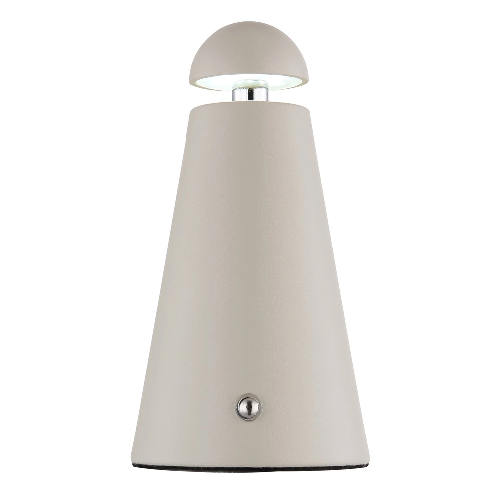 Moderne Tischleuchte Liva Sand Braun Wiederaufladbar Globo 9007371566914