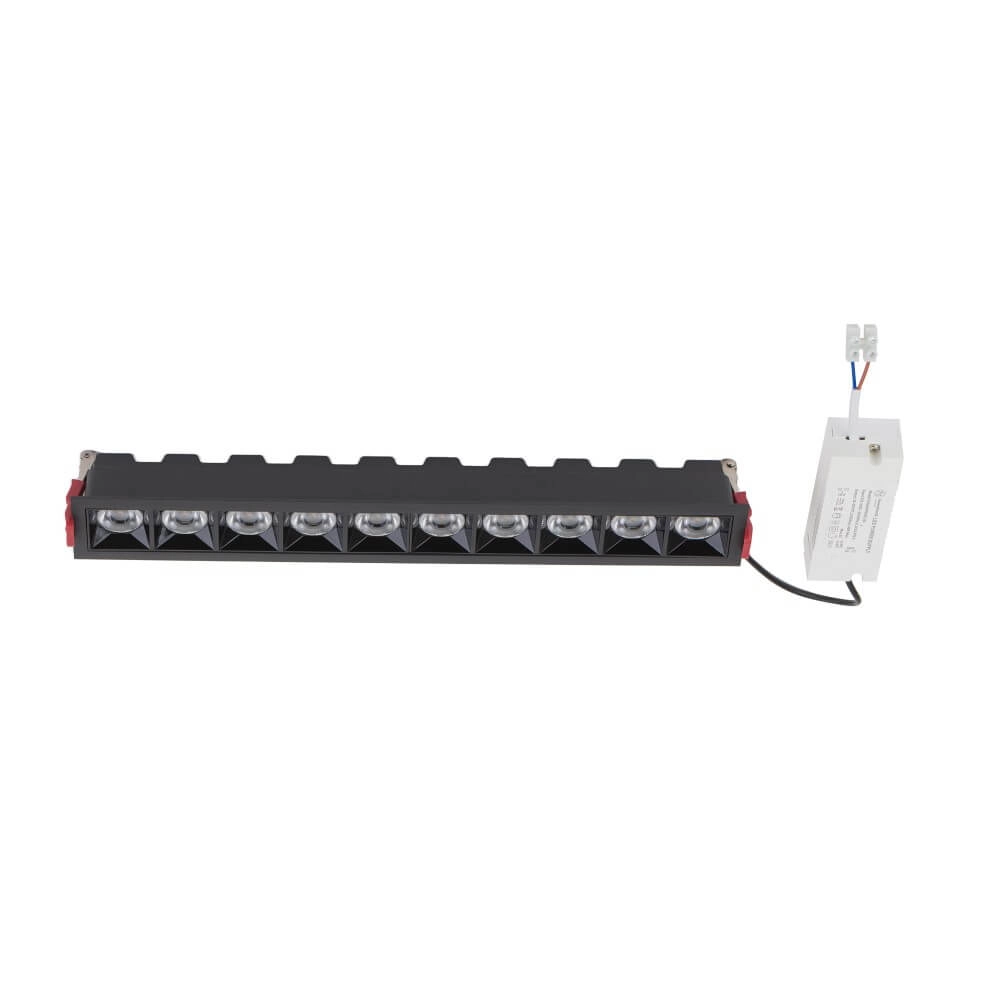 Schwarzer Einbaustrahler Midi Led 10x1 LEDs - 3000K Lyora 5903139100632