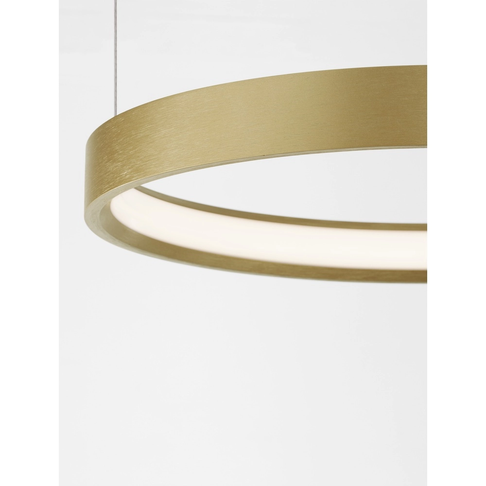 Runde Pendelleuchte Perrine gold Ø 40cm Lyora 5212017438409