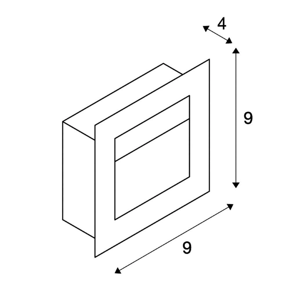 LED-Einbauleuchte Frame Basic 3000K grau SLV 4024163115193