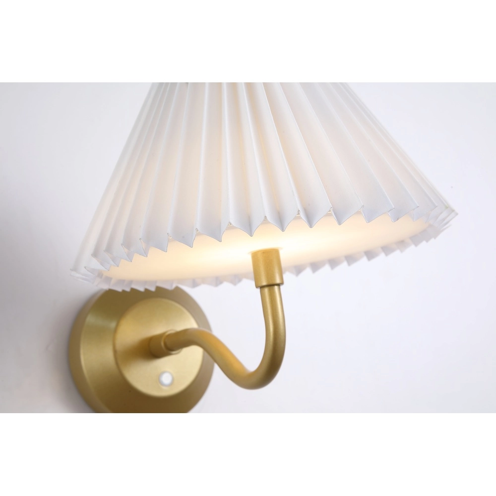USB wiederaufladbare Wandleuchte Danish Gold mit Weiß Searchlight 5053423298375
