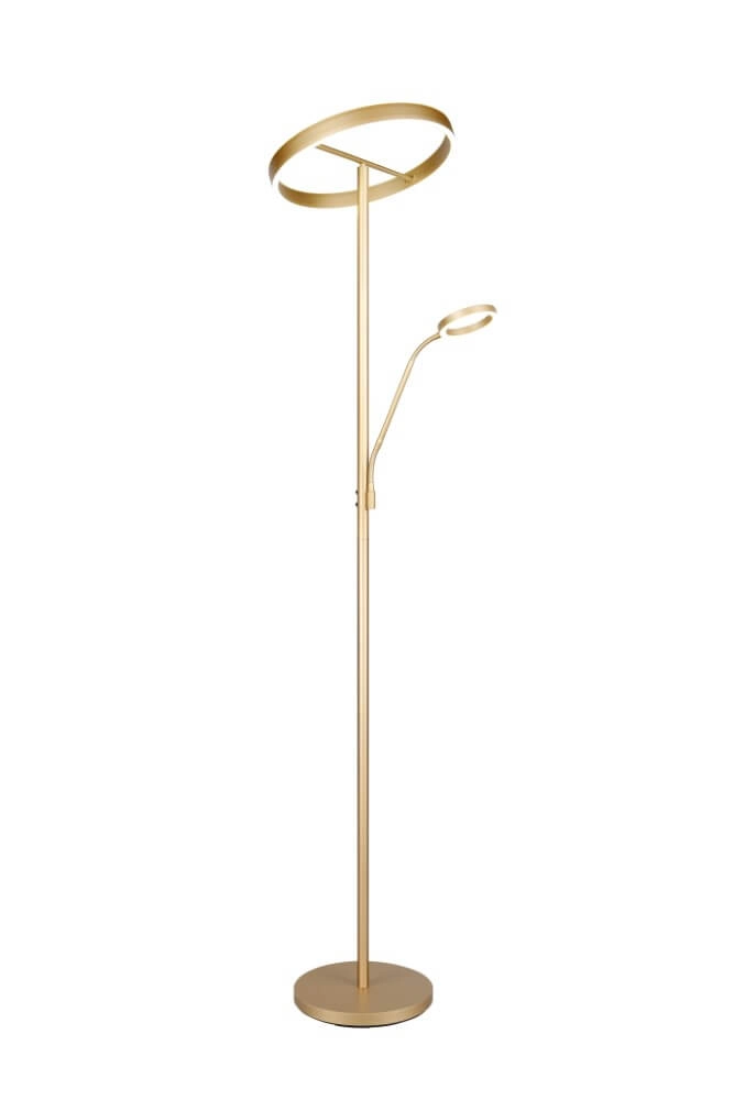 Design-Leselampe Willis Gold – 180 cm Trio 4017807627923