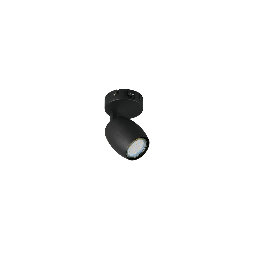 Aufputz-Spot Nancy Single Schwarz Trio 4017807656565