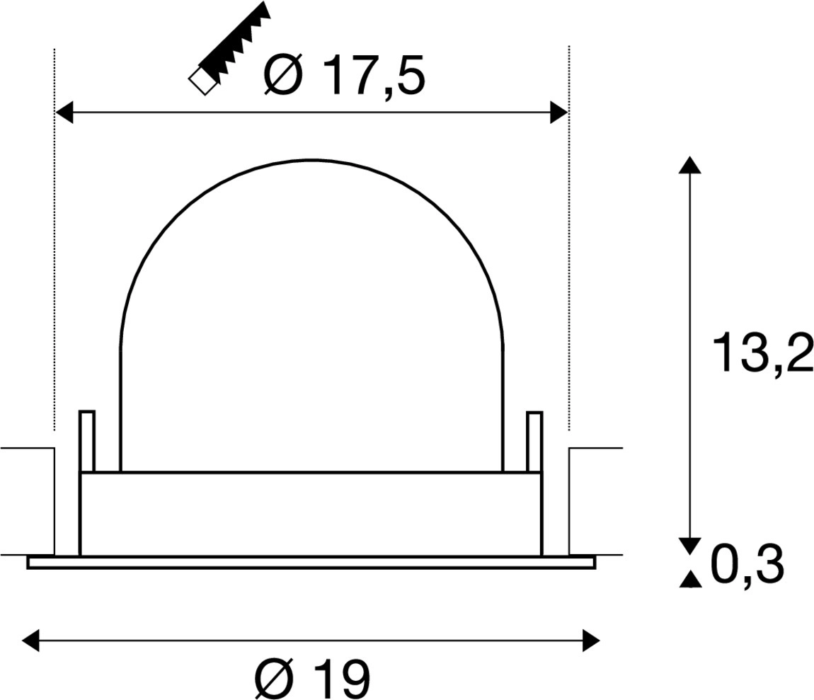 Einbau-Strahler Numinos Gimble XL Weiß 3000K - 55gr SLV 4024163308564