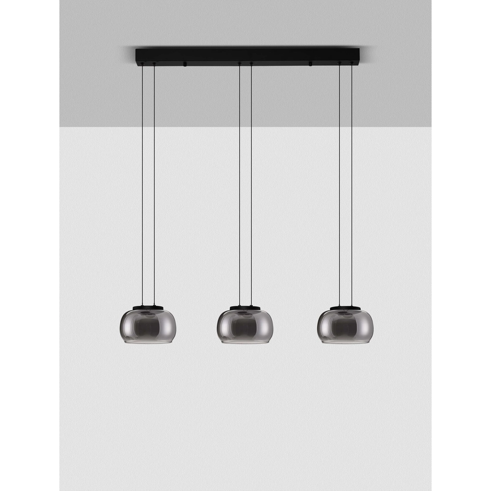 Moderne Pendelleuchte Bios 3-flammig schwarz Lyora 5212017458520