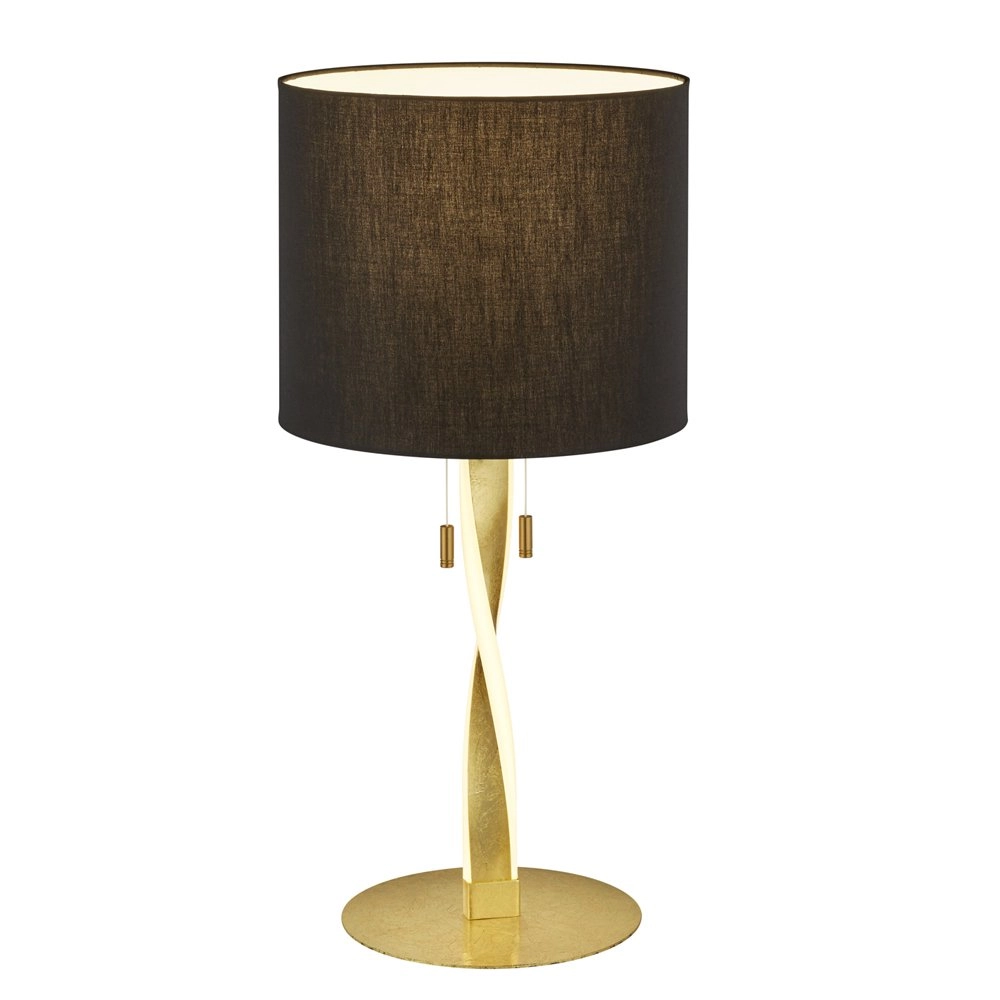 Tischlampe Nandor 62cm Gold Trio 4017807380460