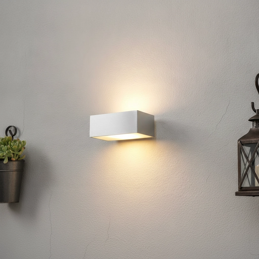 LED-Fassadenscheinwerfer Eindh 13 cm Aluminium