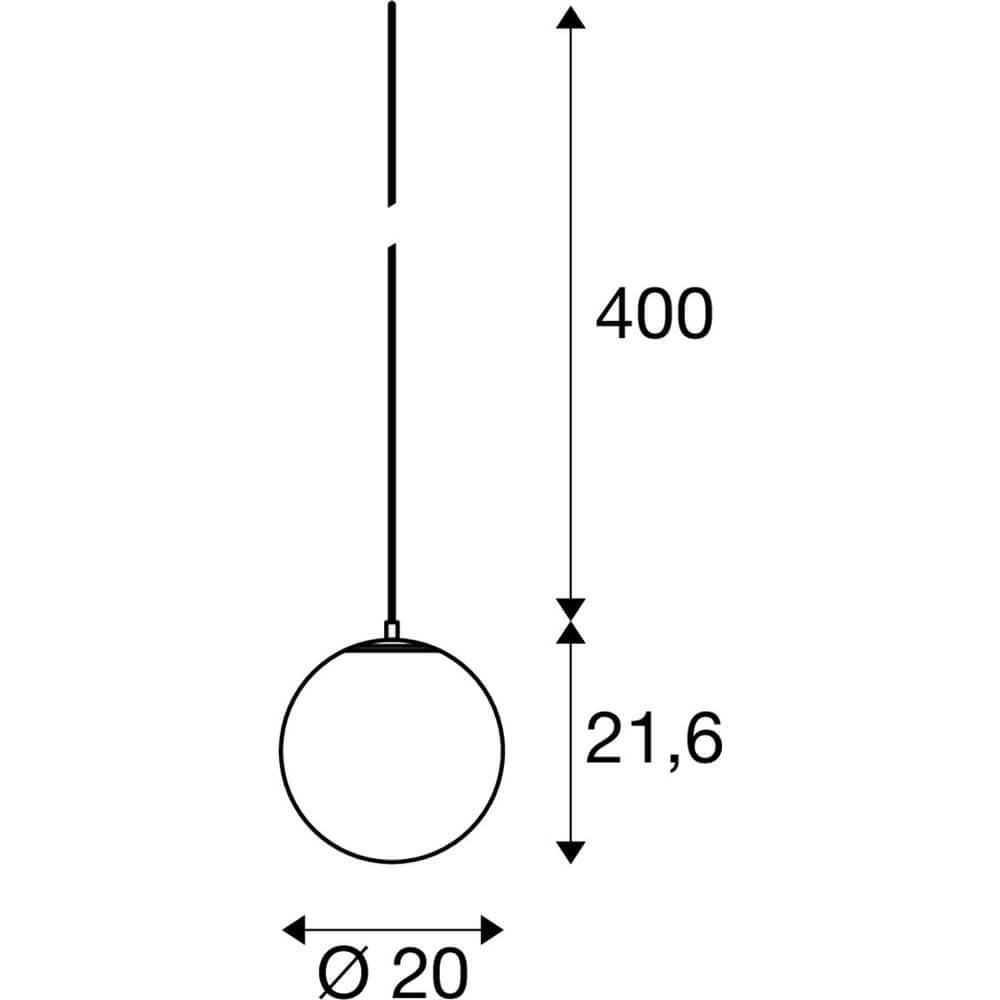 Pendelleuchte gold Sun 20 Ø 20cm SLV 4024163293433