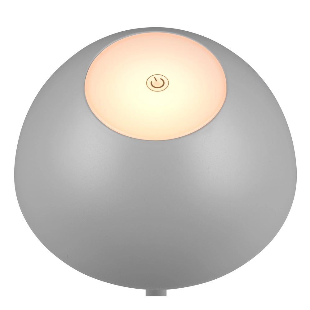 Tischlampe Ricardo grau Ø 13,5cm Trio 4017807601824