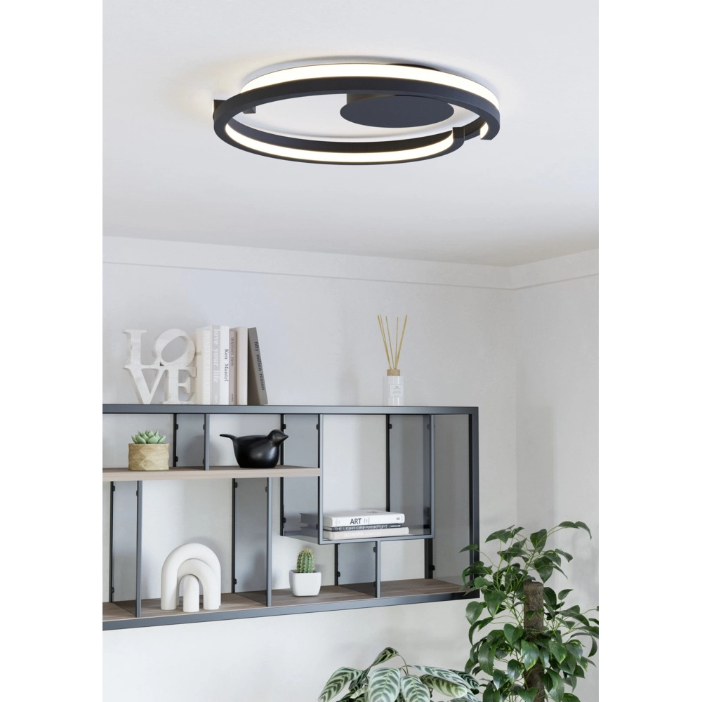 Deckenlampe Mezzomonte schwarz Eglo 9008606360185