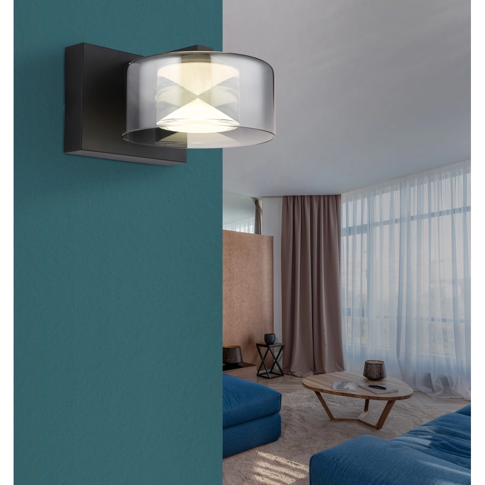 Design-Wandlampe Belinda Schwarz Globo 9007371533305