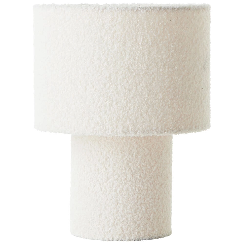 Cremefarbene Tischlampe Teddy Ø 23cm Brilliant 4004353447235