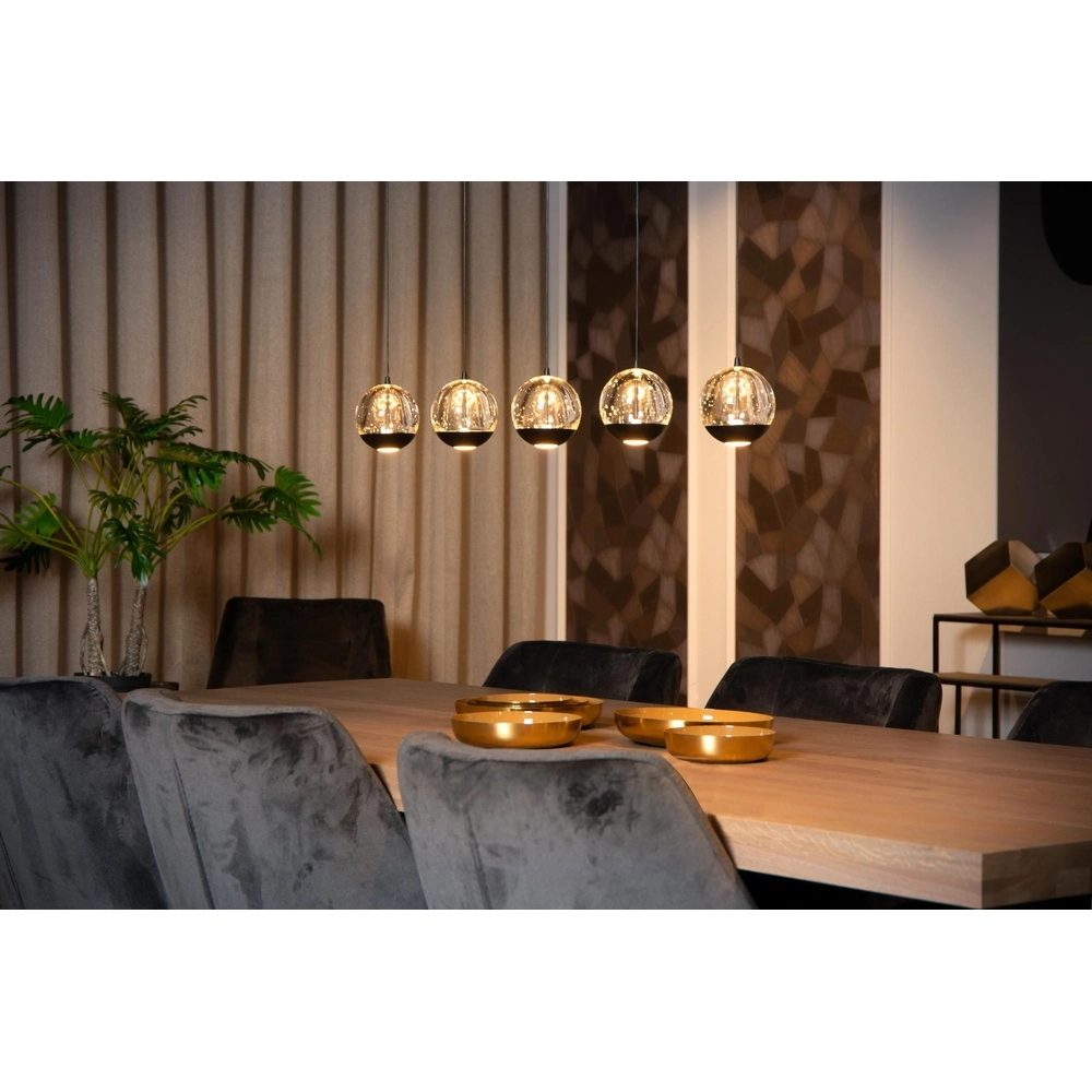 Design-Pendellampe Sentubal 5-Licht Schwarz Lucide 5411212134578