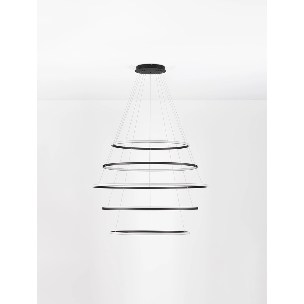 Design-Pendelleuchte Maelo schwarz Ø 120cm Lyora 5212017479730