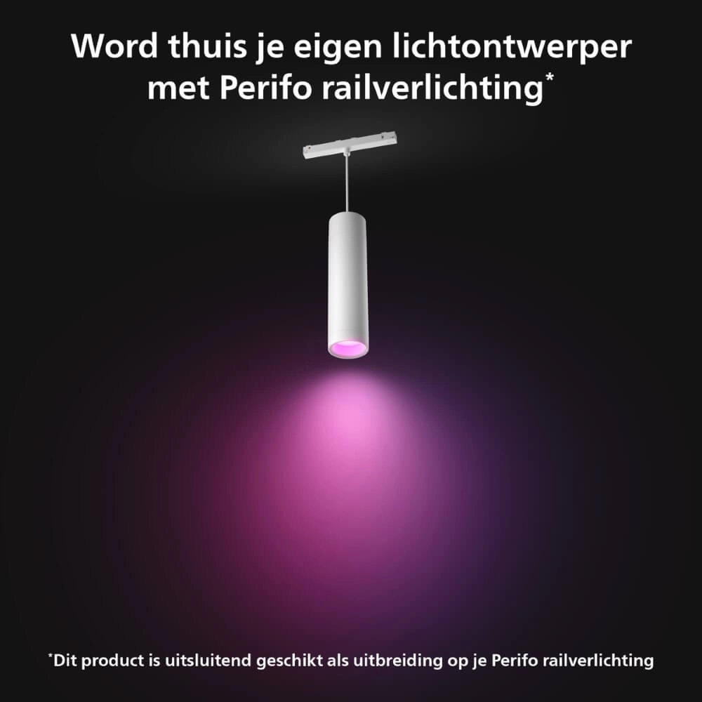 Hue Perifo - White and color Verlängerungs-Hängelampe weiß Philips 8719514407503