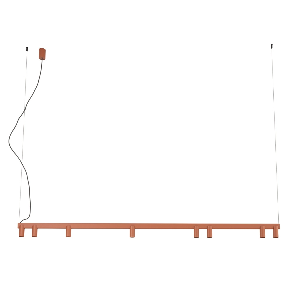 Design-Pendellampe Fourty 8-Licht Terrakotta Lyora 5903139124249