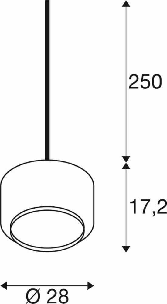 Hängelampe aus Glas Pantilo weißes Glas Ø 28cm SLV 4024163266413