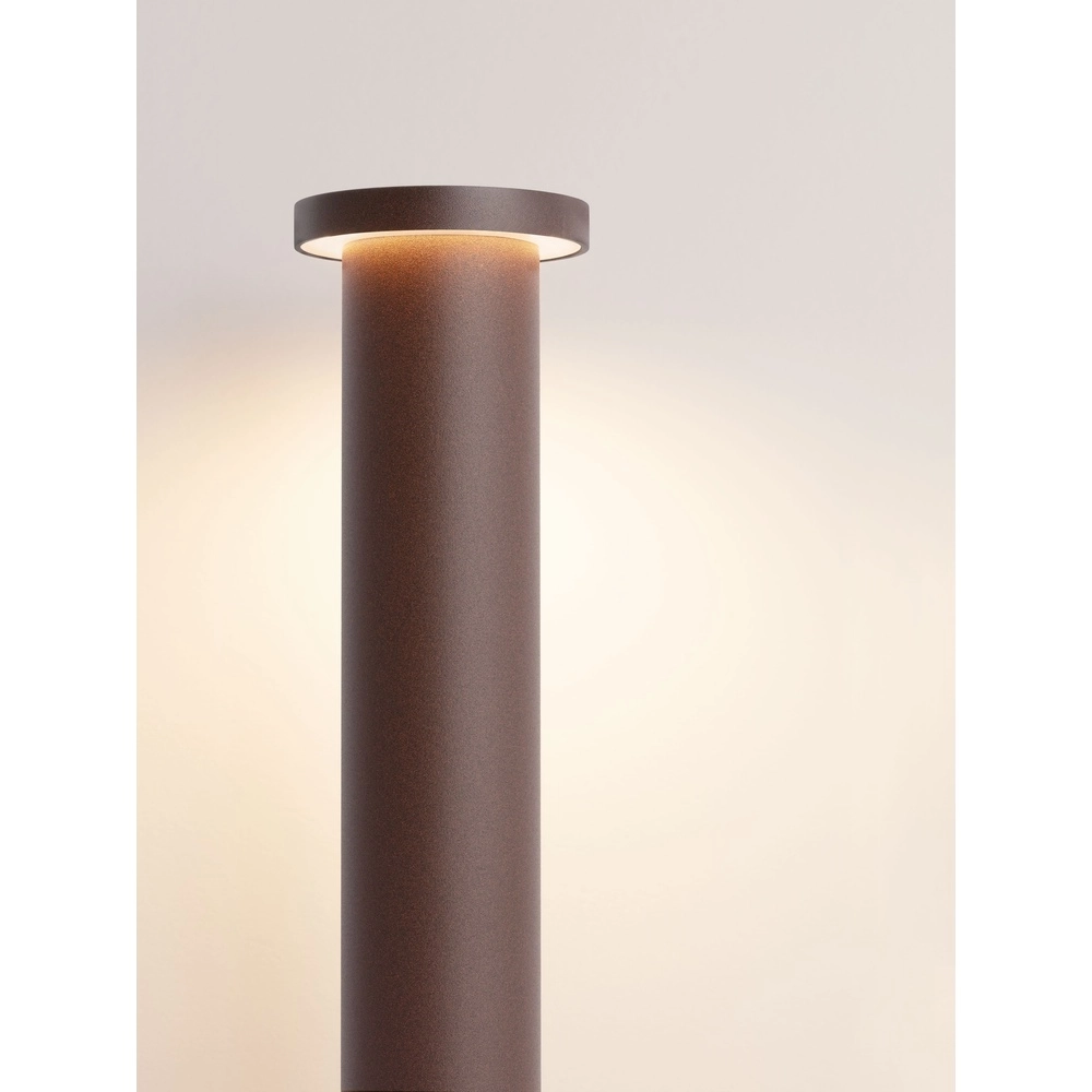 Moderne Wegbeleuchtung Bast rostbraun 45 cm – 2700.000 km Lyora 5212017497659
