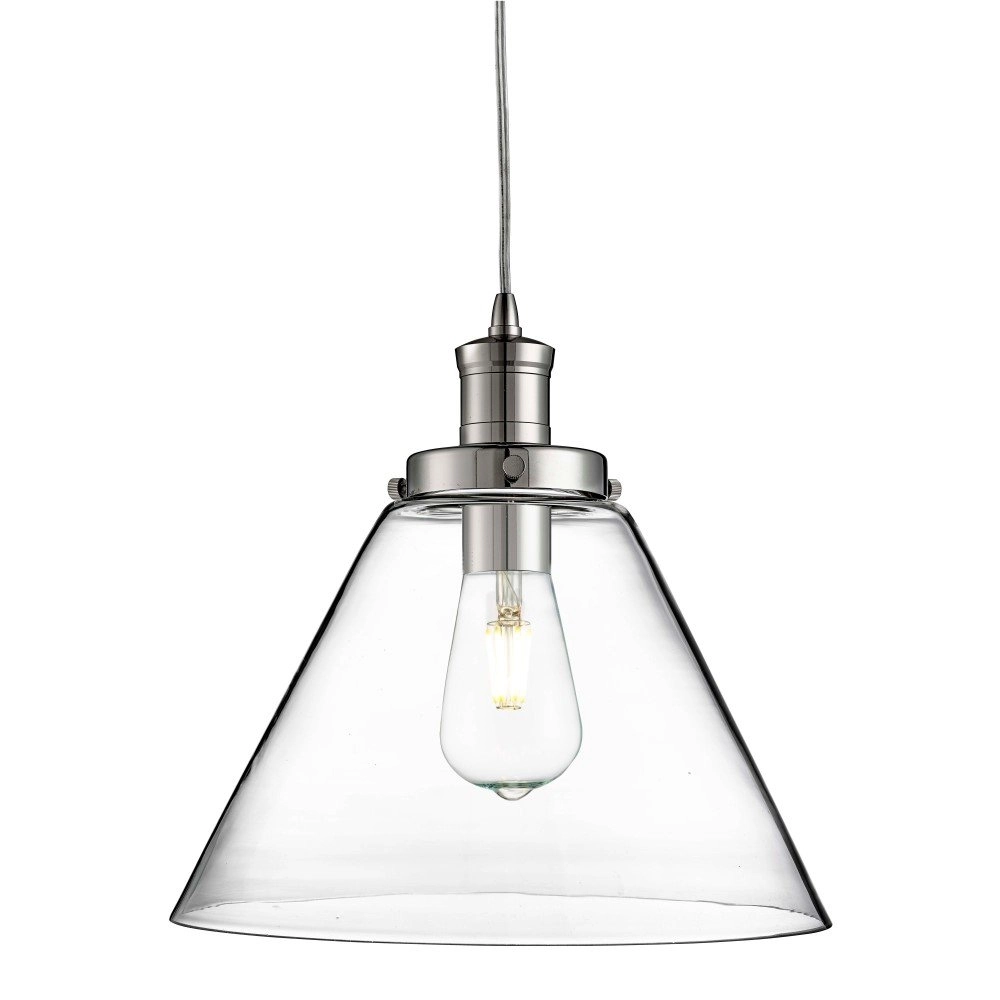 Hängelampe Pyramid Ø 29 cm grau