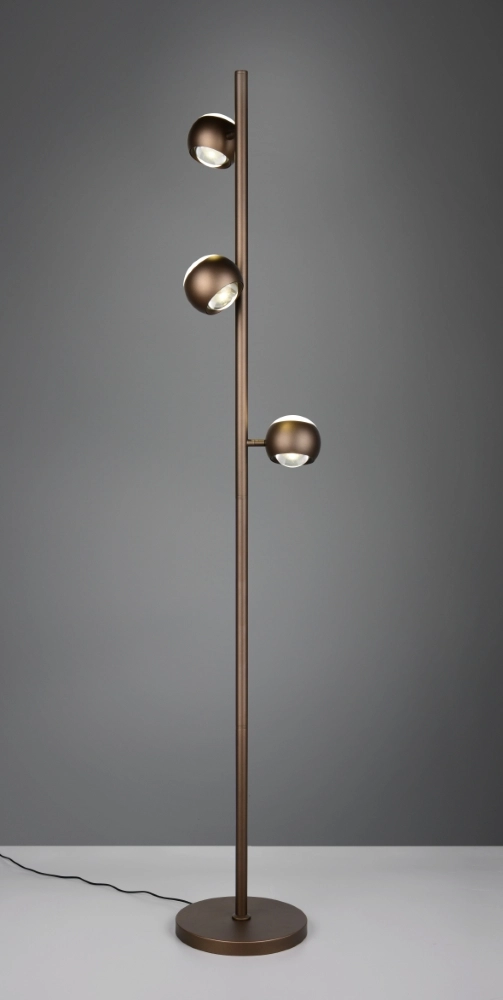 3-Licht-LED-Leselampe Orbit Platinbraun Trio 4017807686654