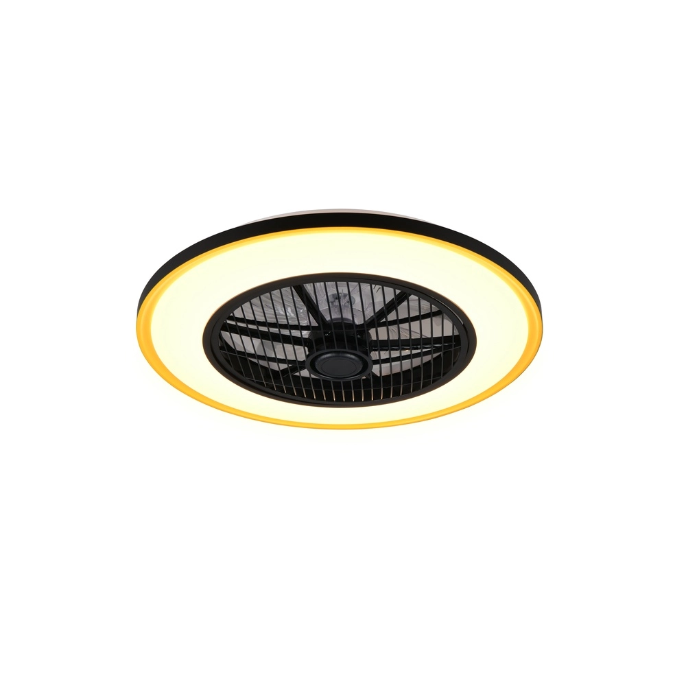 Deckenventilator Varpula Schwarz mit Gold Trio 4017807688597