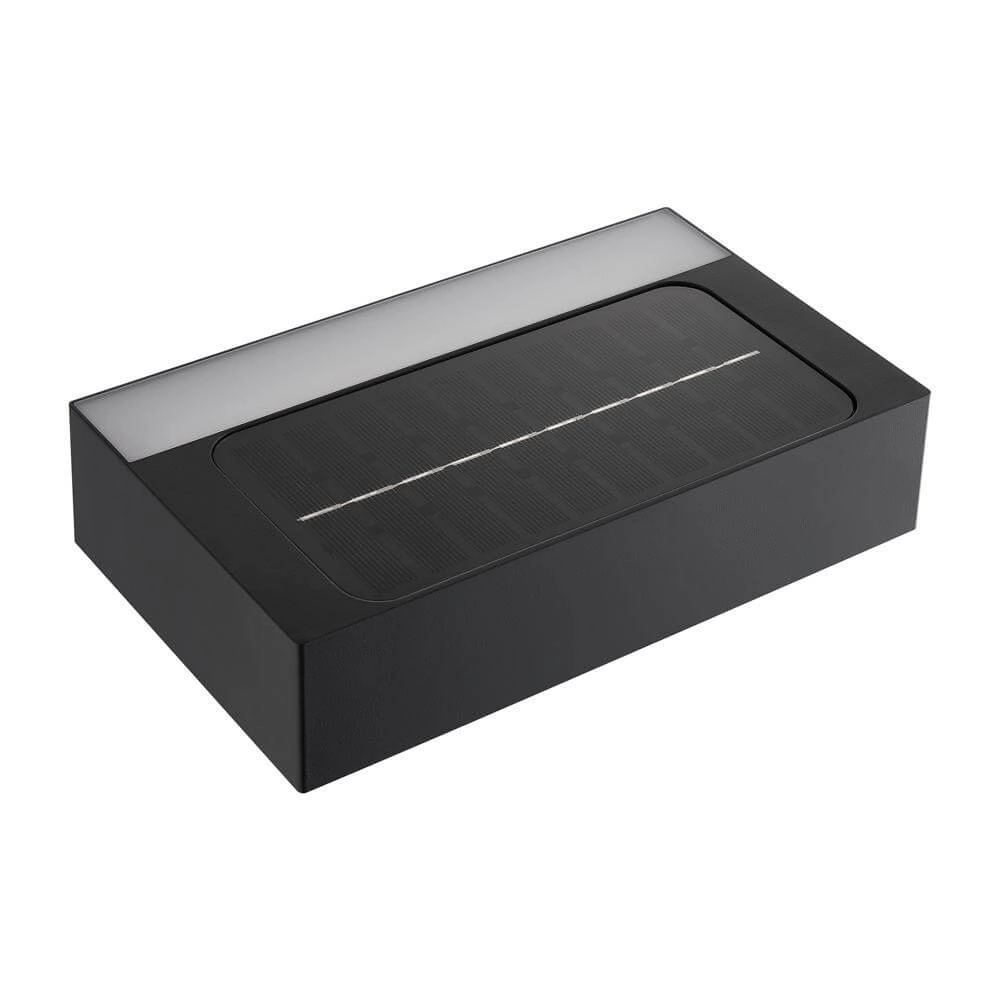 Solar-Wandleuchte Monay schwarzes Rechteck Nordlux 5704924023538