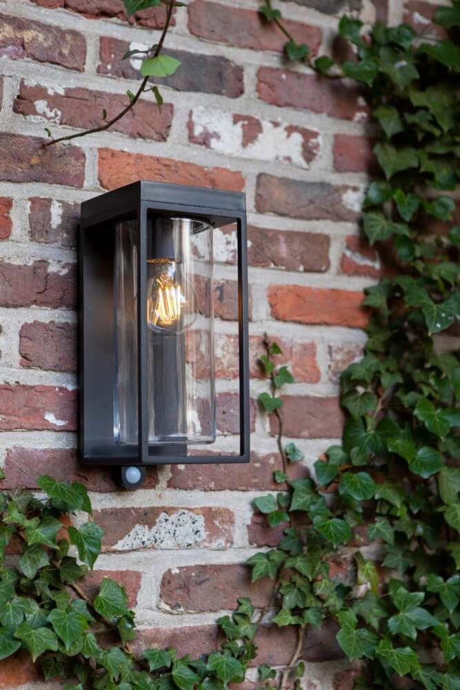 Wall lamp Flair black solar Lutec 6939412013886