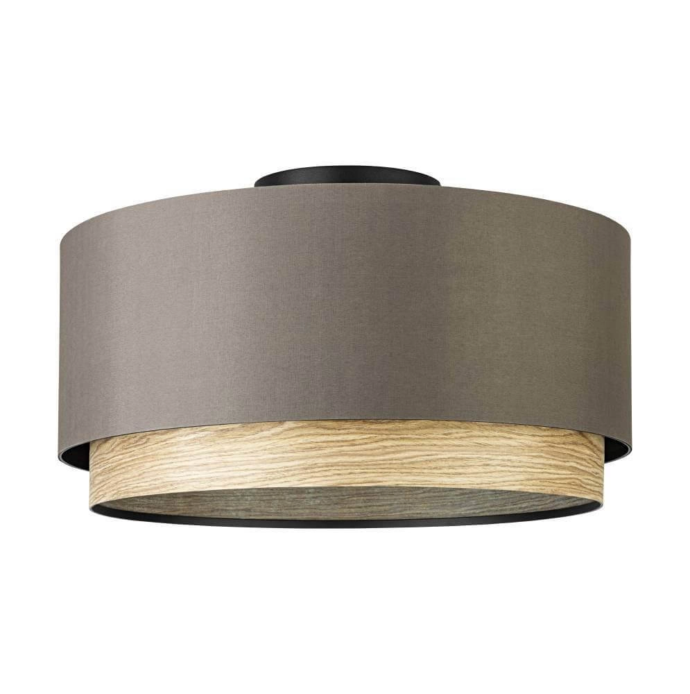 Deckenleuchte Marchena Cappuccino mit Holz - Ø 48cm