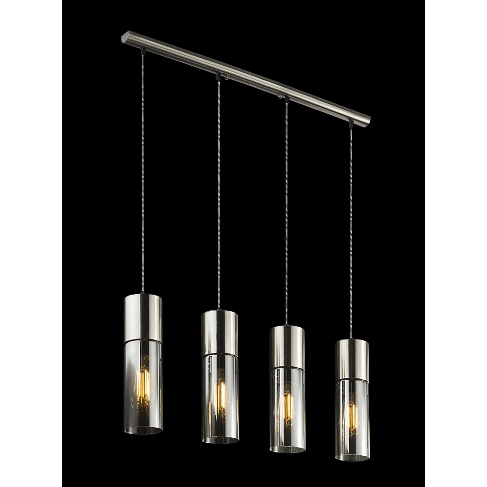 4-Licht Pendellampe Annika Nickel-Design Globo 9007371382200