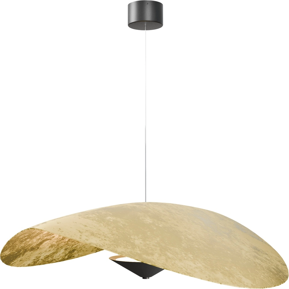 Ø 90cm LED-Pendellicht Lente Blattgold – mit Umlenkrolle Masterlight 8718121392189