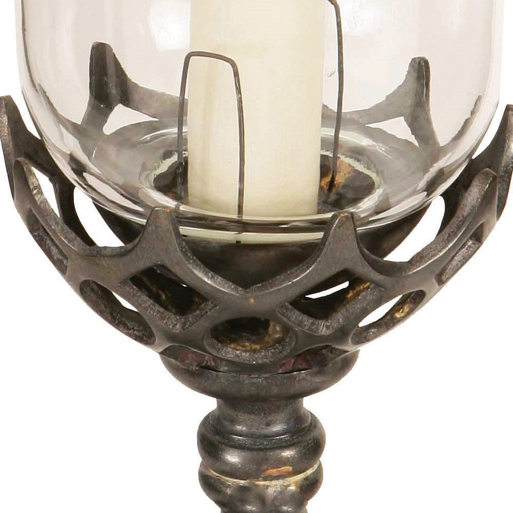 Antike Tischlampe Gothic poliertes Gold (PBUL) Limehouse