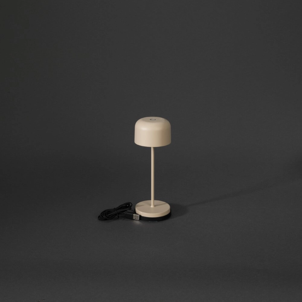 Wiederaufladbare Tischlampe Lille mini Sandfarbe KonstSmide 7318307835335