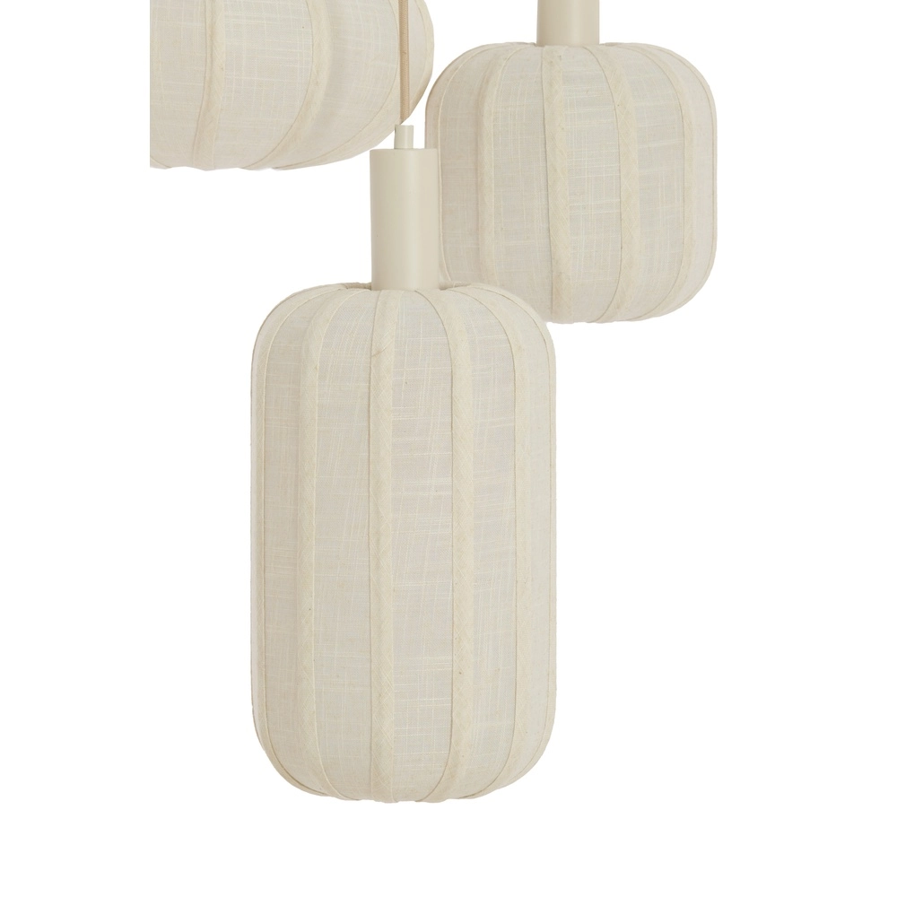 3L vide Pendellampe Tufia Leinencreme Light & Living 8717807816742