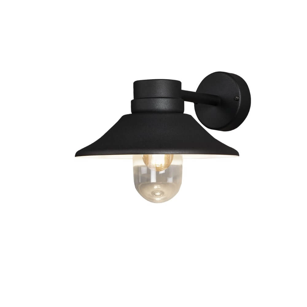 Ländliche Wandlampe Vega Schwarz