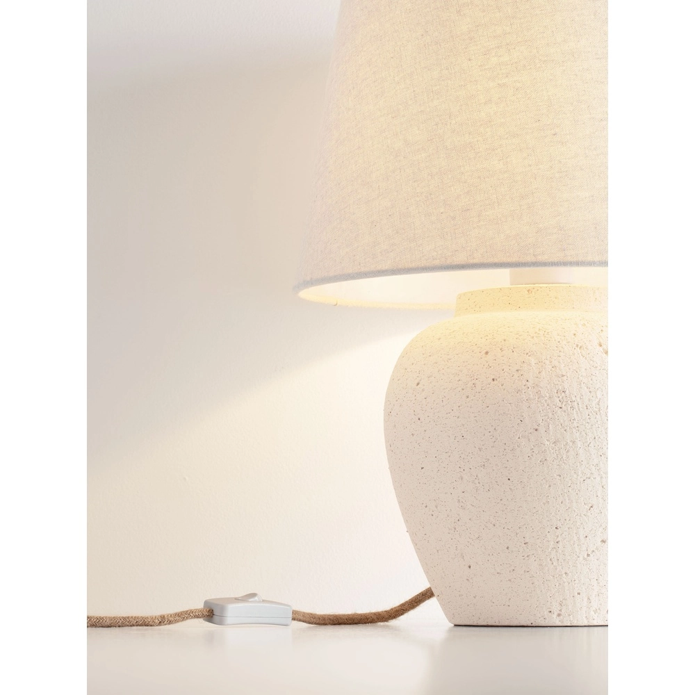 Japandi-Tischlampe Tero Beige Lyora 5212017494023