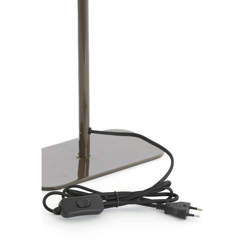 Nachttischlampe Elenie 25x13 cm – glänzend dunkelbraun Light & Living 8717807818876