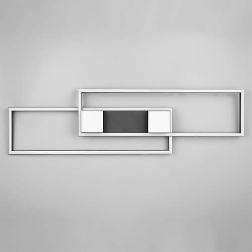 LED-Deckenleuchte 100x28 Albany Schwarz Trio 4017807610291