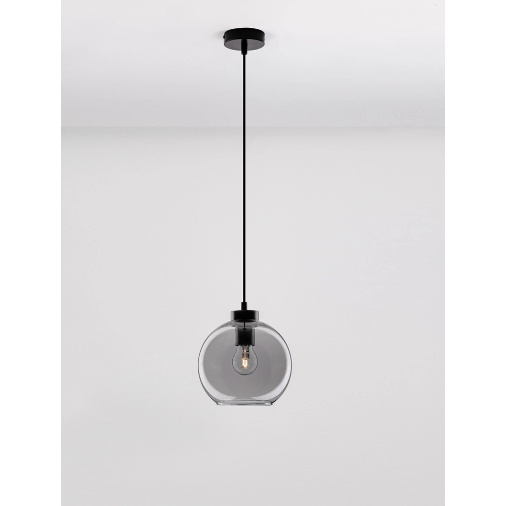 Pendelleuchte Palmer Single schwarz mit Rauchglas Lyora 5212017430946