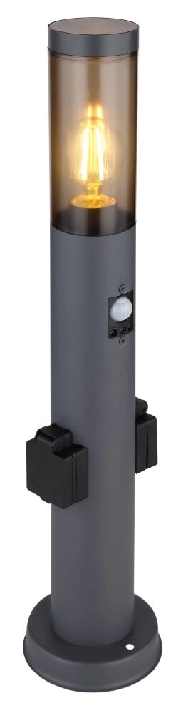 Moderne Außenlampe Boston 60cm mit Sensor und Steckdose Globo 9007371433742