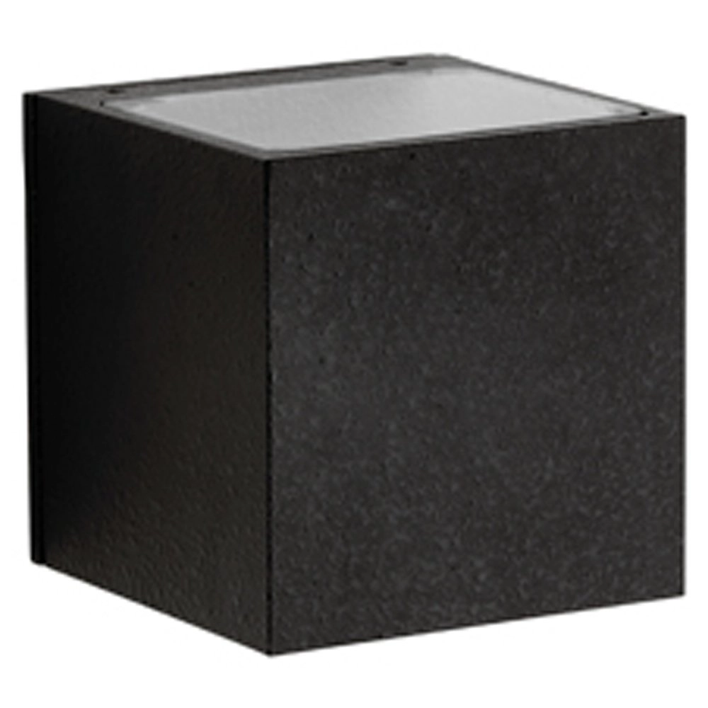 Quadratische LED-Wandleuchte Rhain 10,5 cm - schwarz Albert 4007235623727
