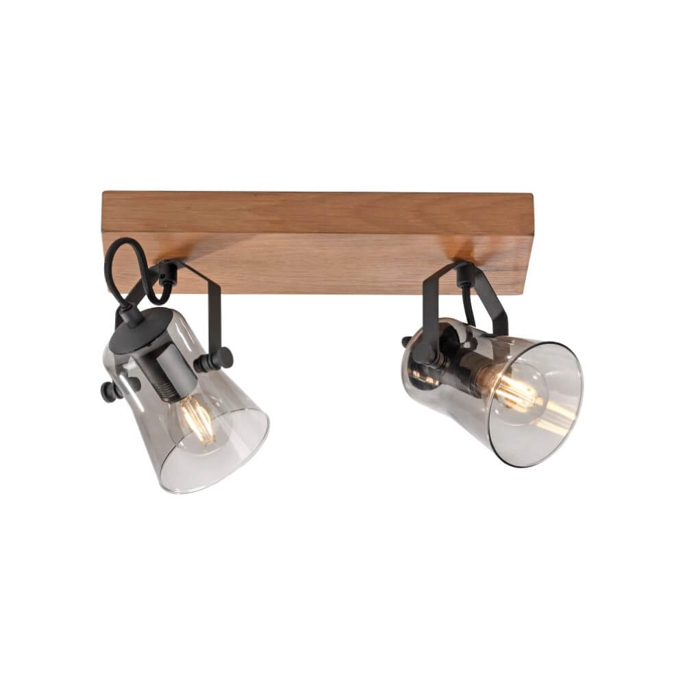 Deckenleuchte Green Langstrom Holz 2-flammig Just Light 4043689994877