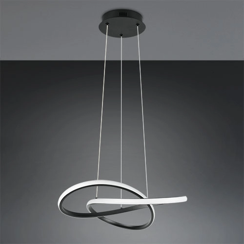 Design-Pendellampe Mansa Schwarz Trio 4017807682144