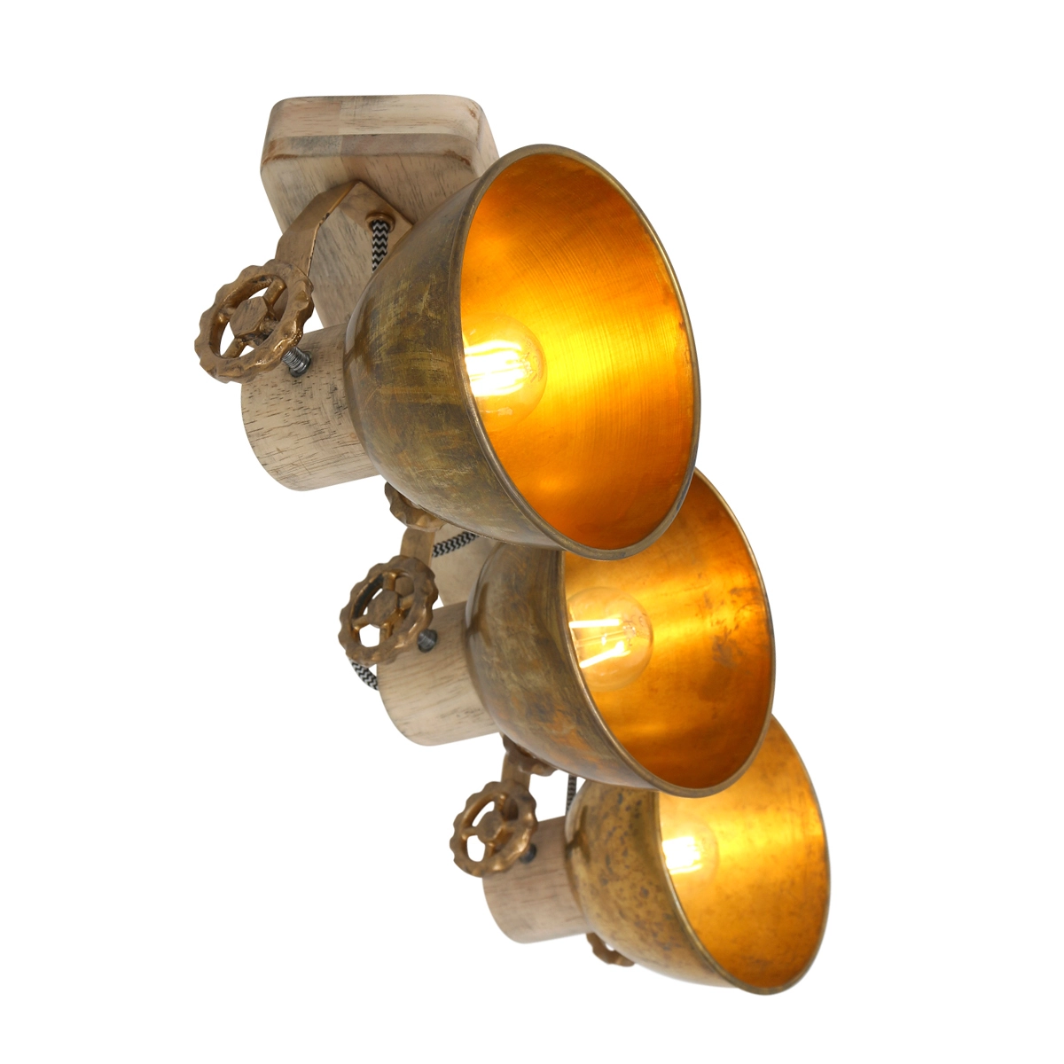 3-Lichts Aufbauspot Gearwood Steinhauer 8712746135046